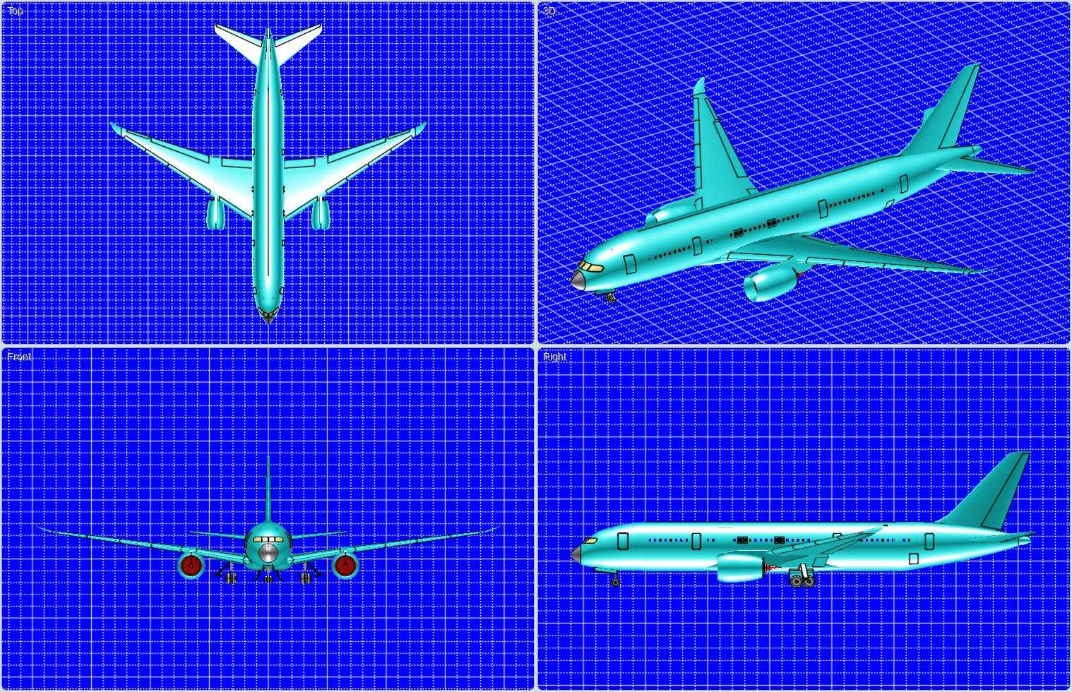 ����787-8�λ÷ɻ�ʵ��װ��ģ�ͣ����°棩