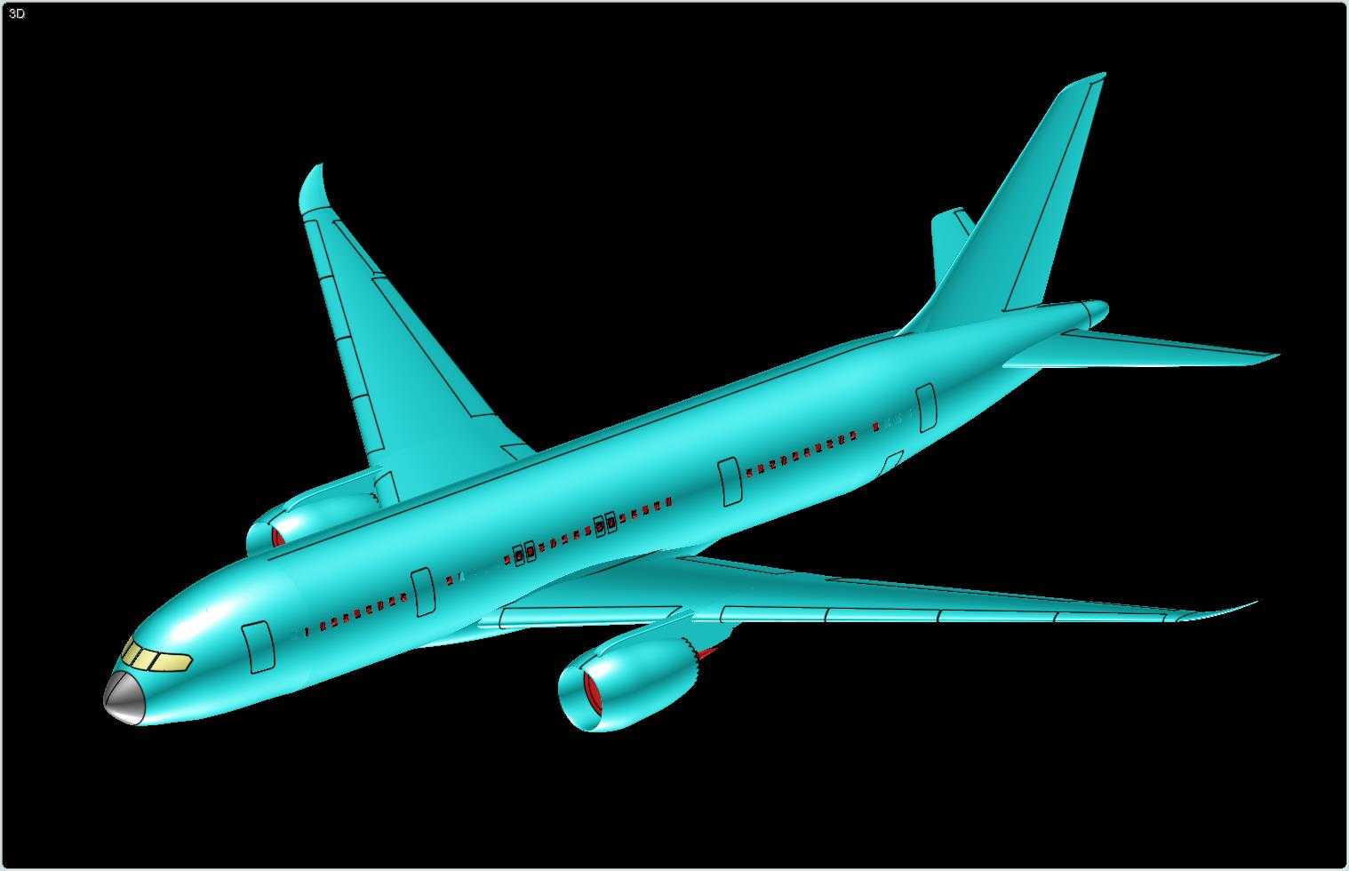 ����787-8�λ÷ɻ�ʵ��װ��ģ�ͣ����°棩