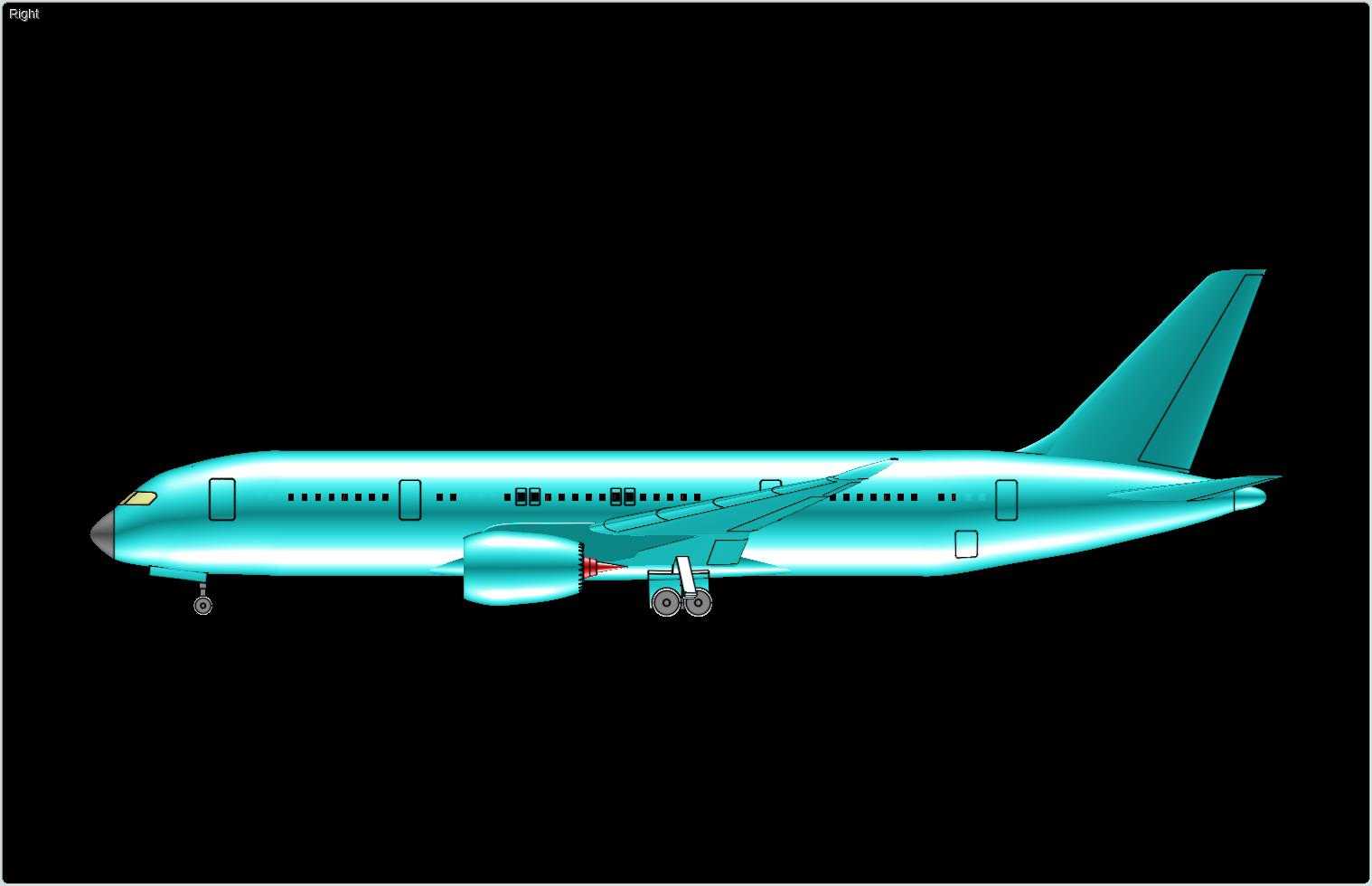 ����787-8�λ÷ɻ�ʵ��װ��ģ�ͣ����°棩