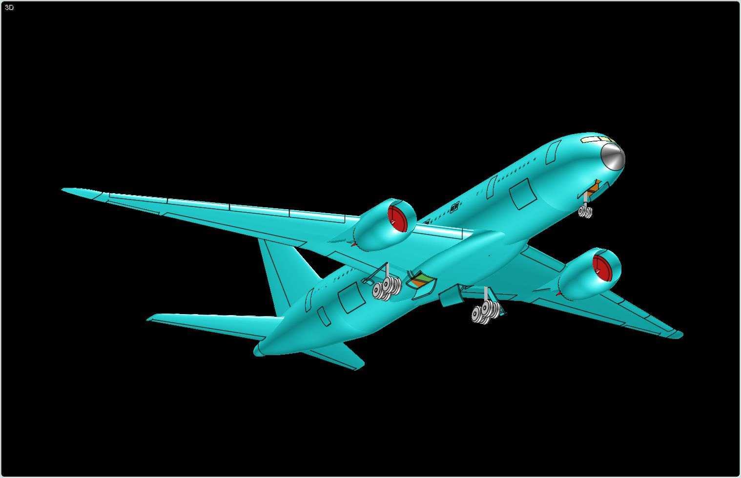 ����787-8�λ÷ɻ�ʵ��װ��ģ�ͣ����°棩