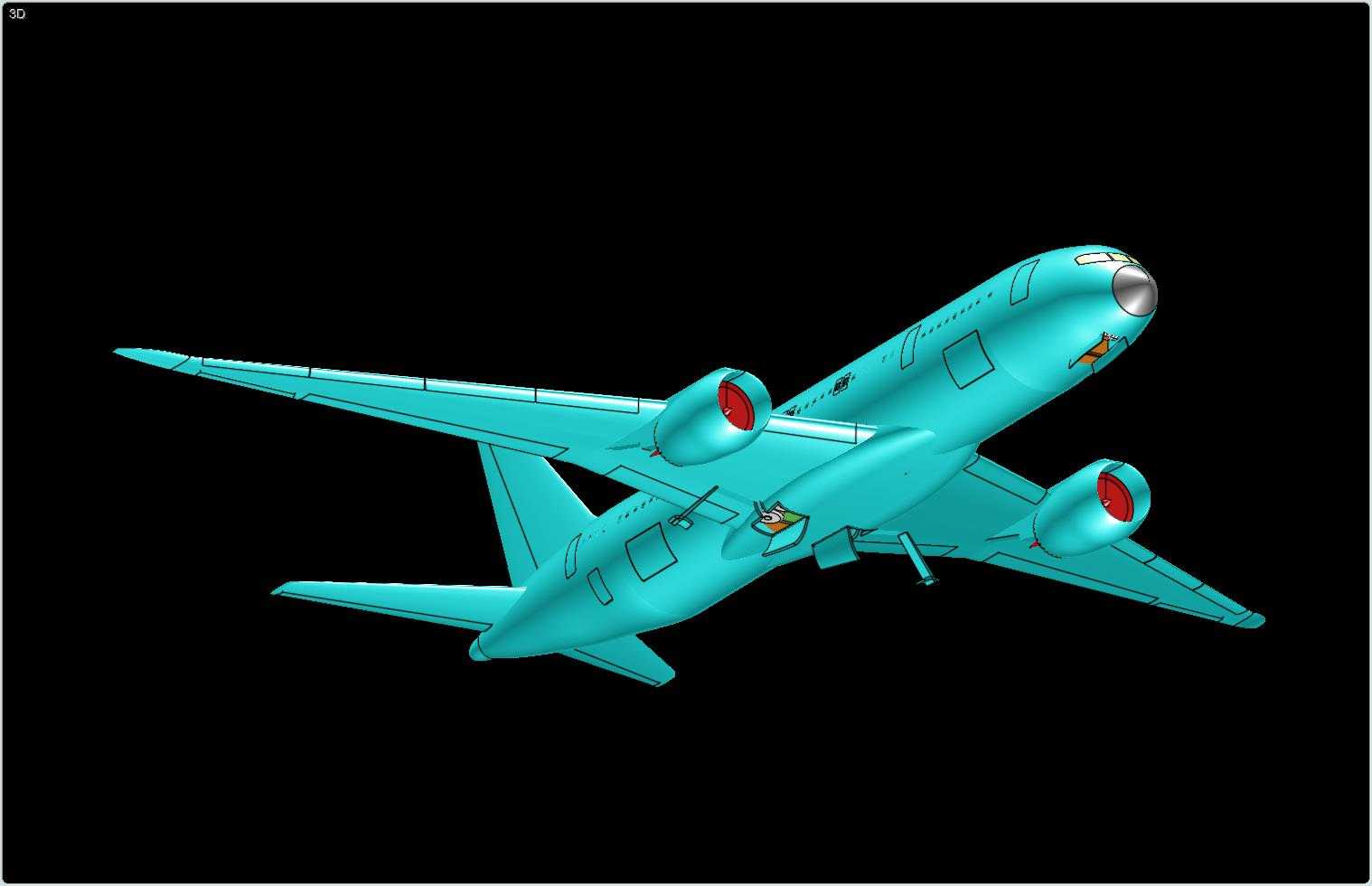 ����787-8�λ÷ɻ�ʵ��װ��ģ�ͣ����°棩
