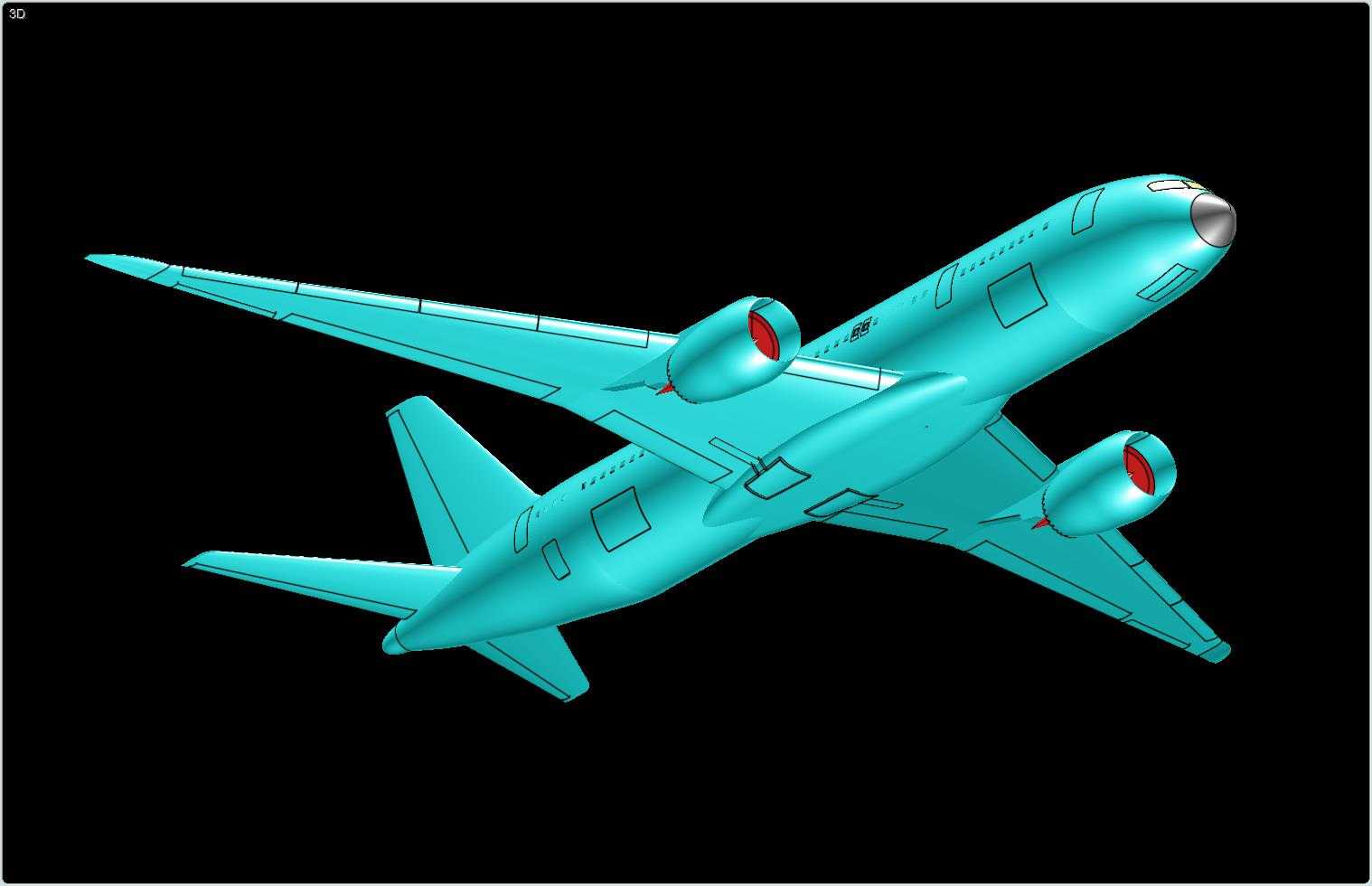 ����787-8�λ÷ɻ�ʵ��װ��ģ�ͣ����°棩