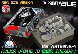 1:18比例-LM \“ARTEMIS-1 \”猎户座乘员舱