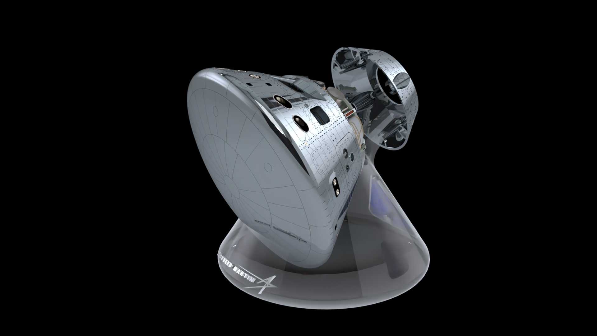 1:18比例-LM \“ARTEMIS-1 \”猎户座乘员舱