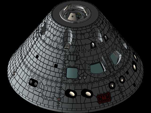 1:18比例-LM \“ARTEMIS-1 \”猎户座乘员舱