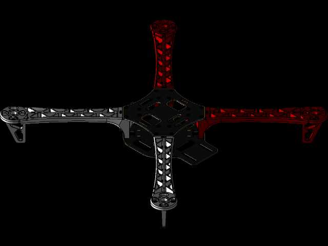 DJI Innovations火焰轮F-450四旋翼机机架