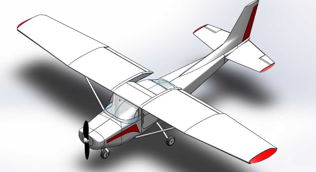 塞斯纳172详细Solidworks
