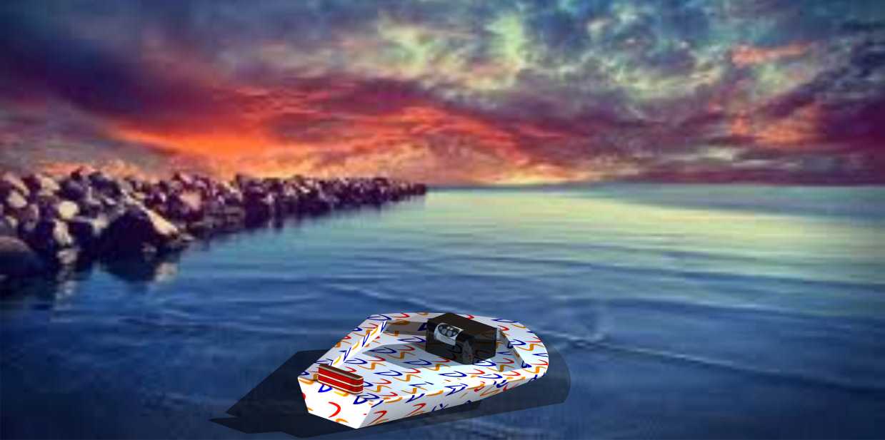海上小船