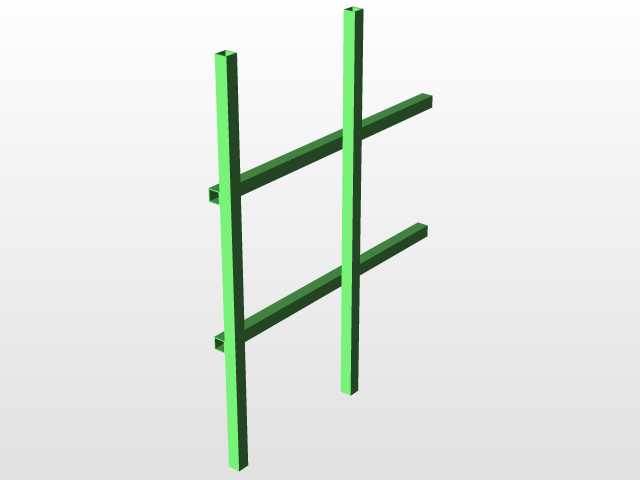 焊接金属楼梯