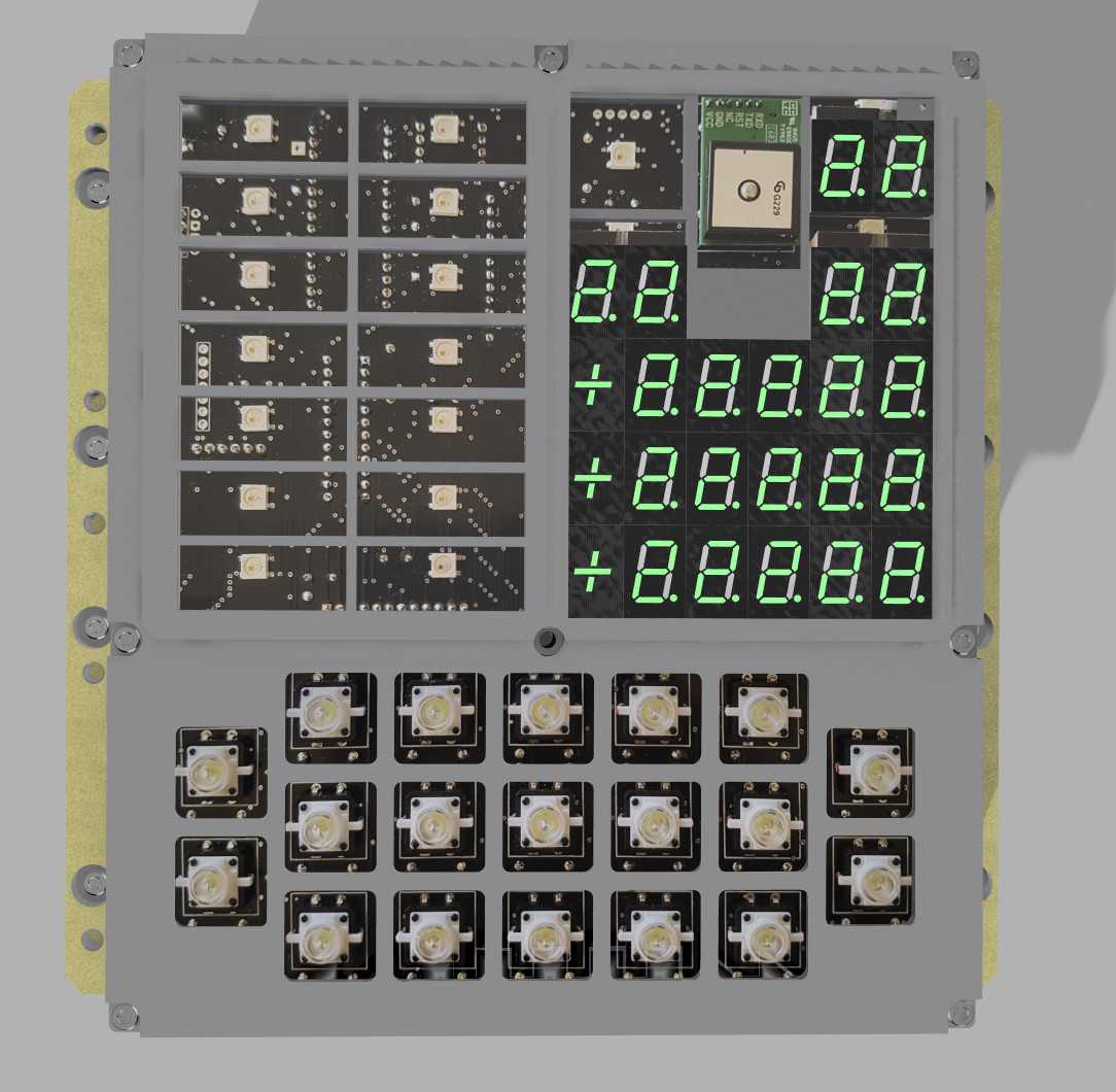 阿波罗DSKY S\u0026T Geotronics开放式DSKY 3D可打印模型