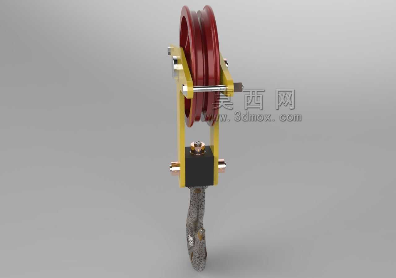 带固定钩的滑轮