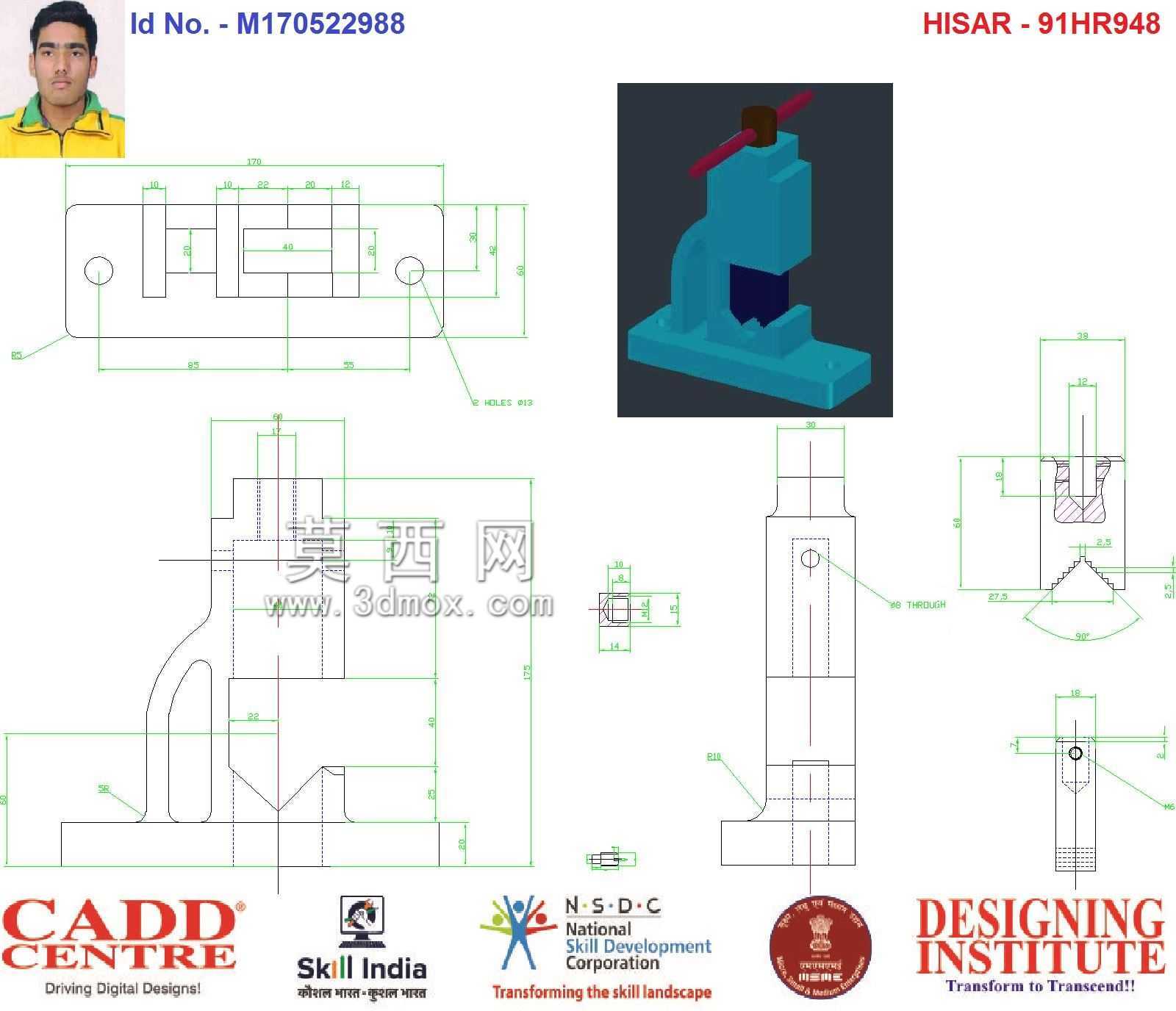 管道虎钳,AUTOCAD Mechanical 2D+3D