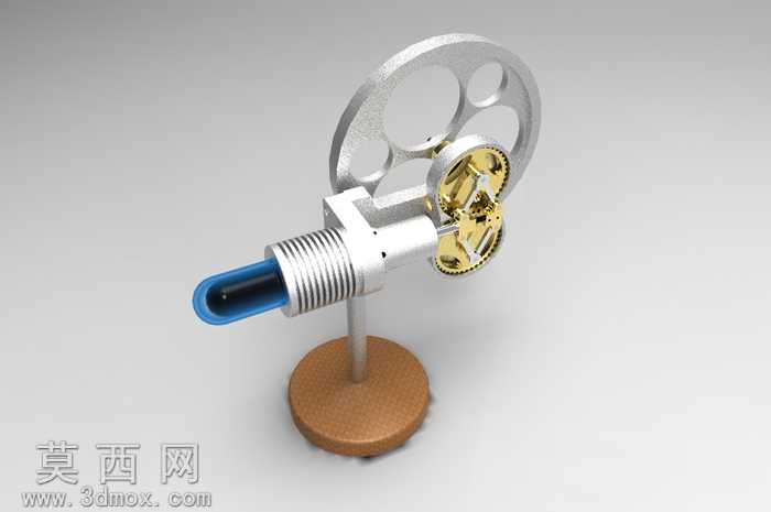 菱形斯特林发动机由朱利叶斯·德瓦尔