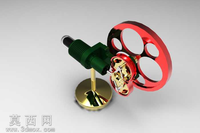 菱形斯特林发动机由朱利叶斯·德瓦尔