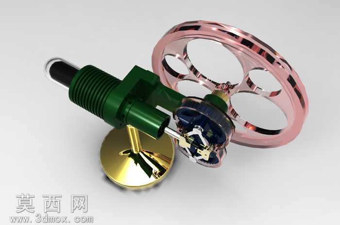 菱形斯特林发动机由朱利叶斯·德瓦尔