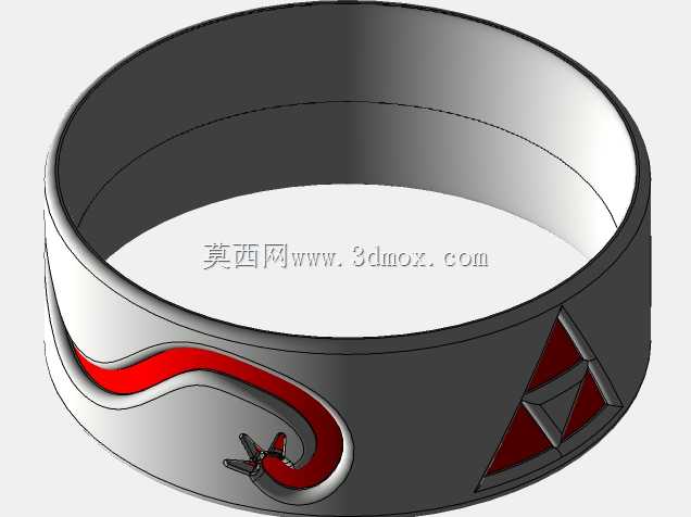 塞尔达三原力男式戒指