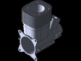 solidworks上的发动机缸体