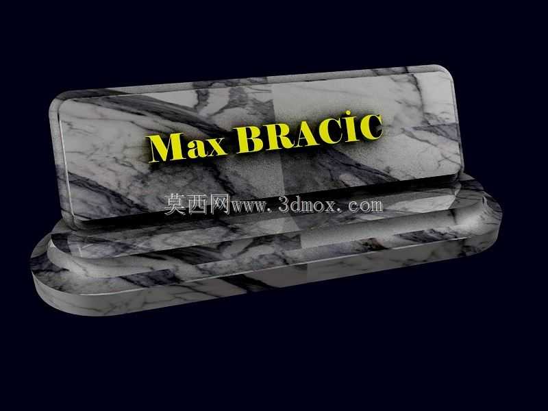 桌面MAX BRAC?C铭牌