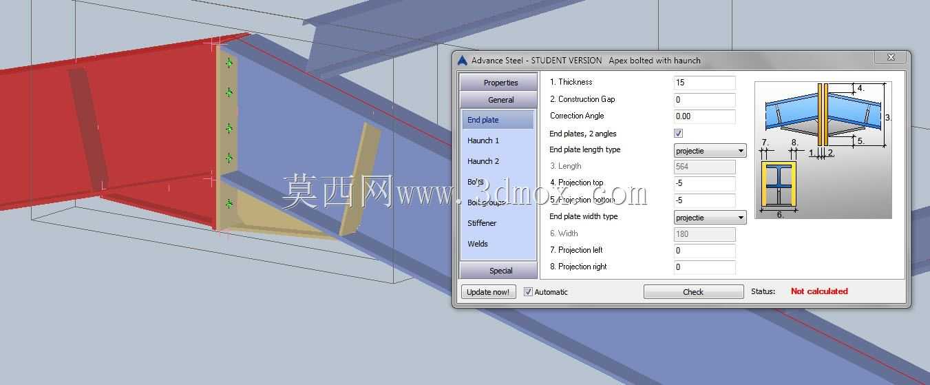 AutoCAD 2015中的参数化钢结构设计