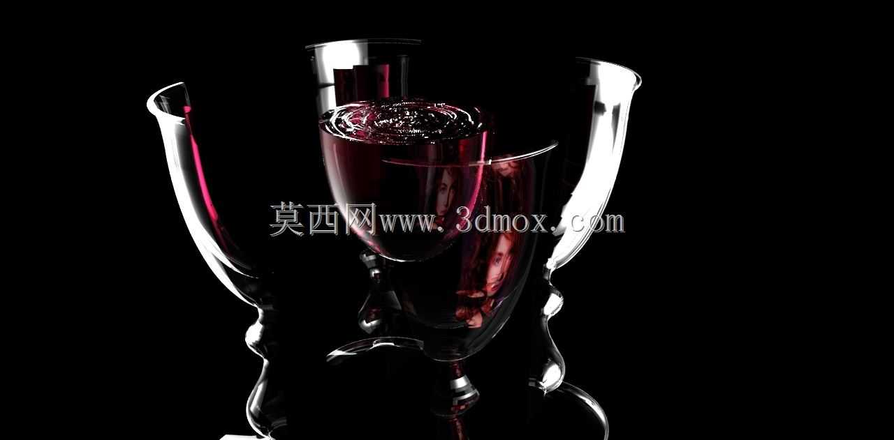 劈开酒杯