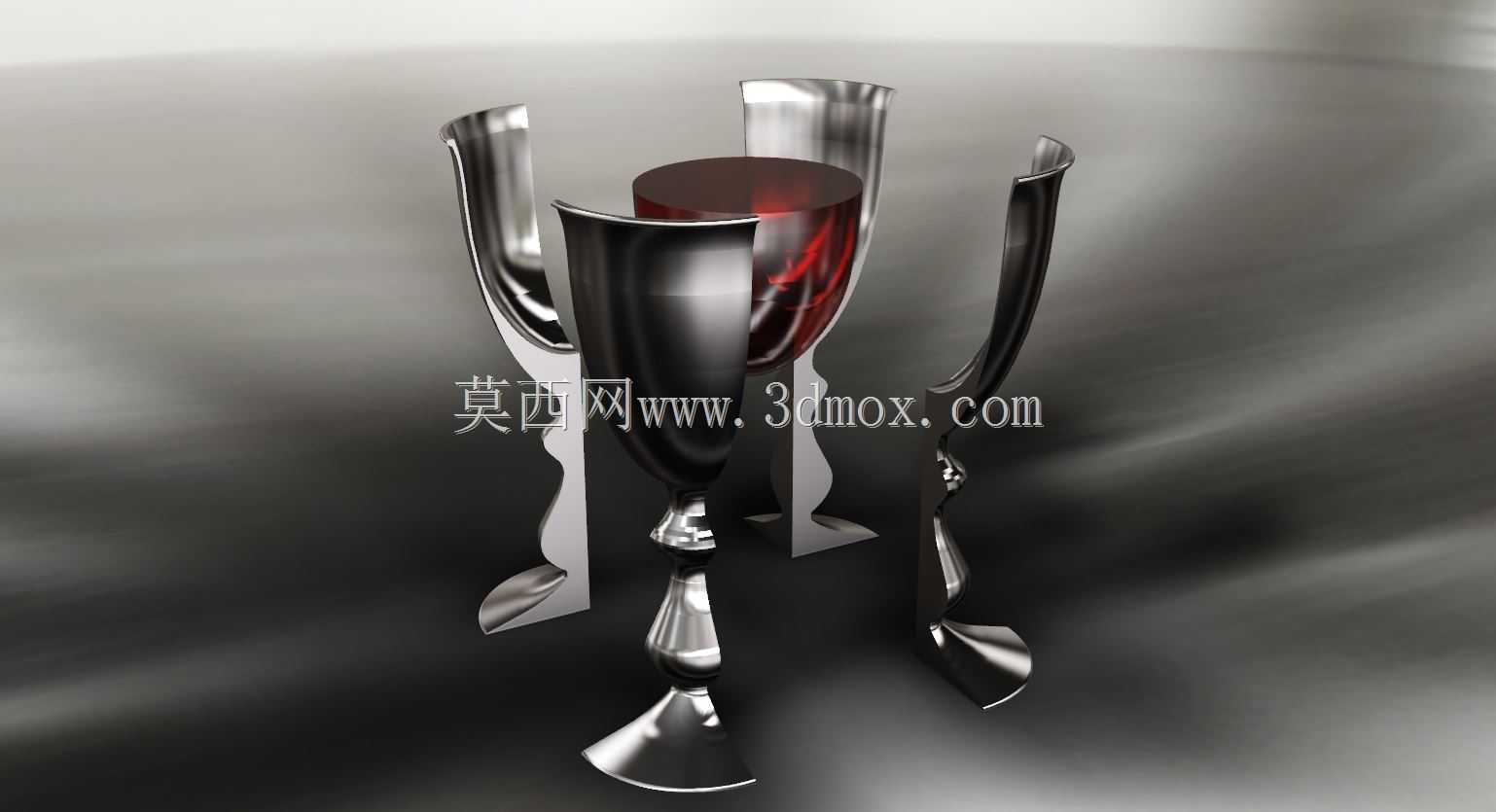 劈开酒杯