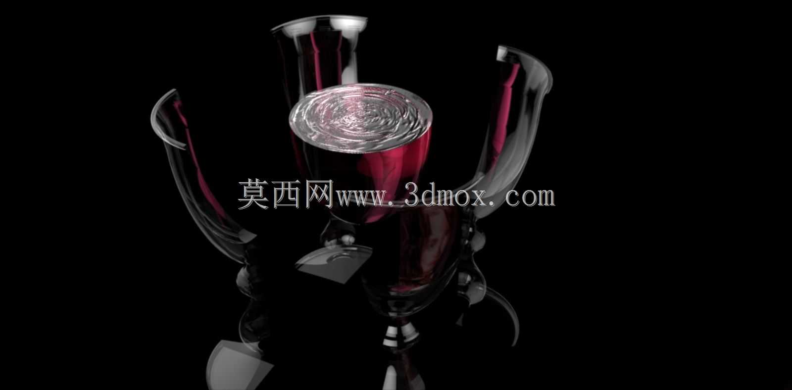 劈开酒杯