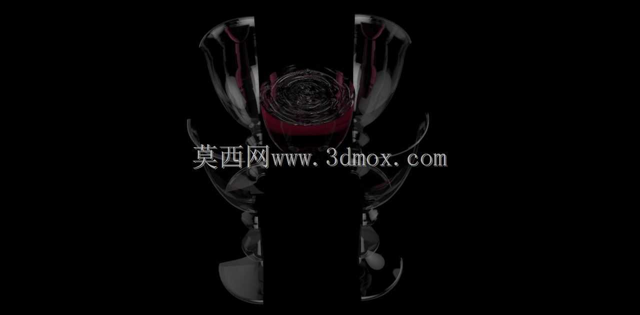 劈开酒杯