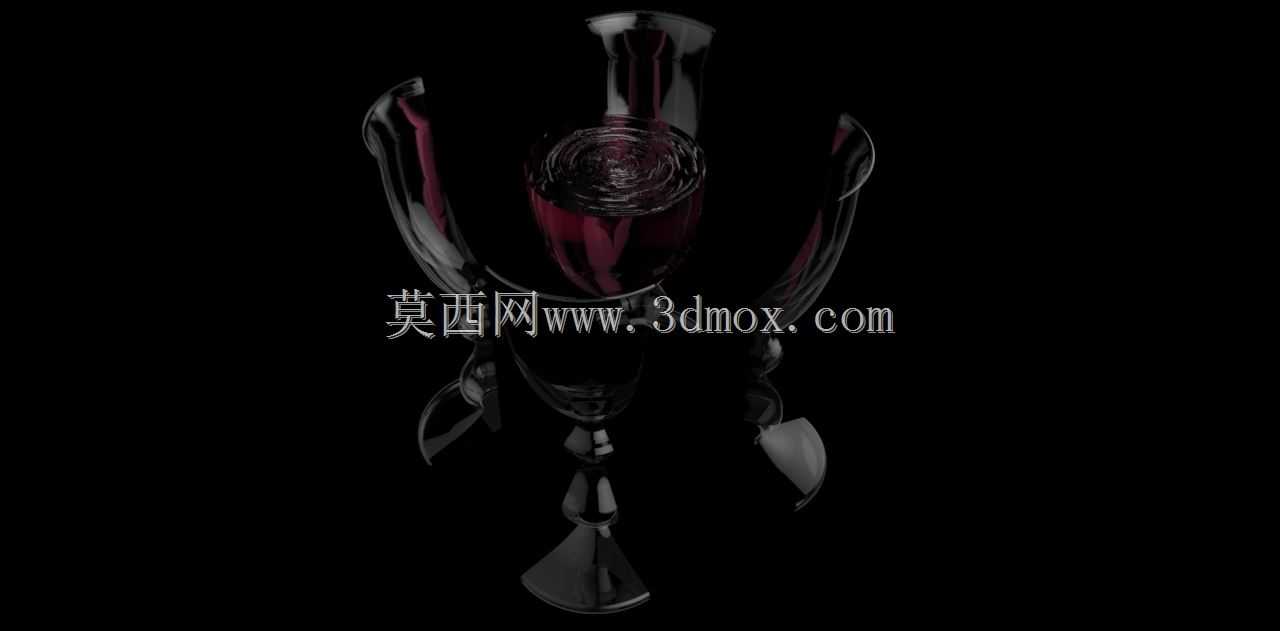 劈开酒杯