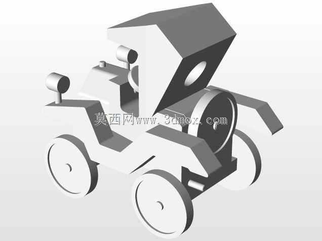 木制玩具车。