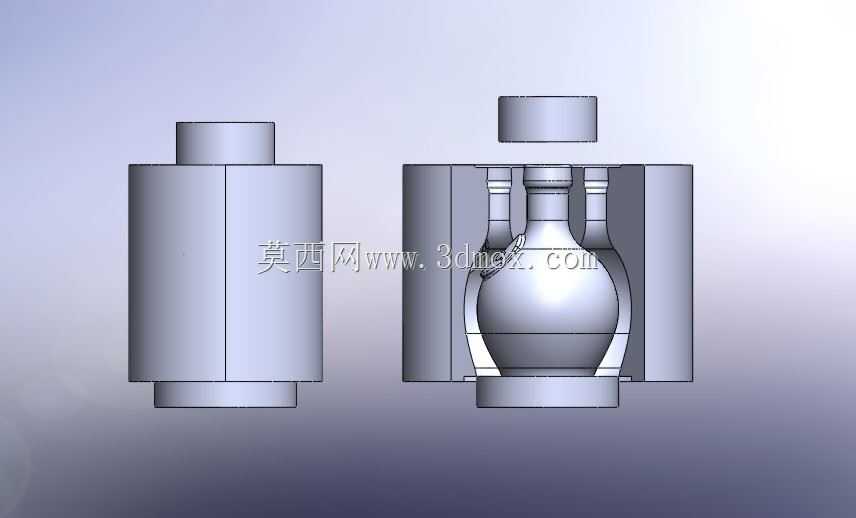 小玻璃瓶生产两个版本