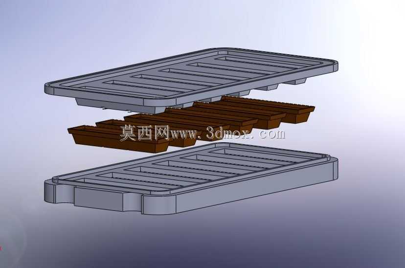 涂层华夫饼概念铸造模具