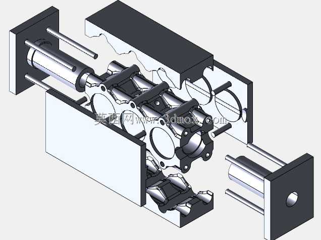 ֱ��ʽboxermotorֱ�ߵ������������ģ��