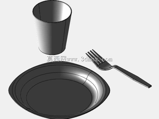 移动自助餐厅提供免费食物的餐具