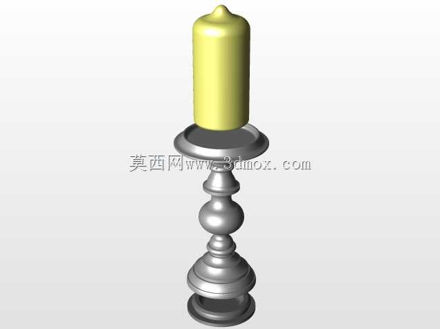铸银烛台