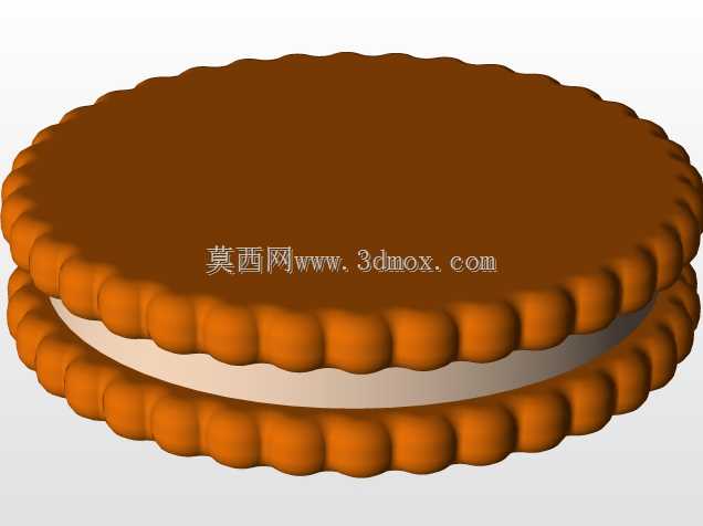 饼干上圆形物体的多面体边