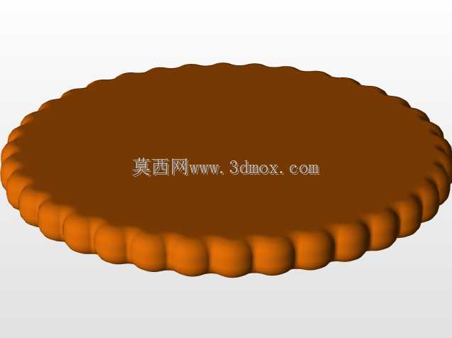 饼干上圆形物体的多面体边