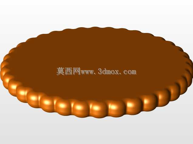 饼干上圆形物体的多面体边