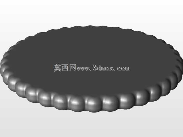 饼干上圆形物体的多面体边