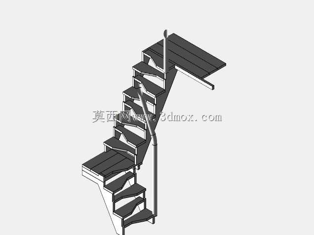 Escalera compensada。Spacesaver交替踩下楼梯