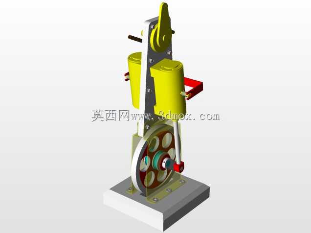 立式细线双缸蒸汽机