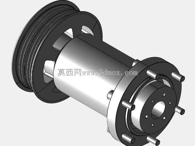 带3.5皮带轮的Whipple嘴组件-3\”