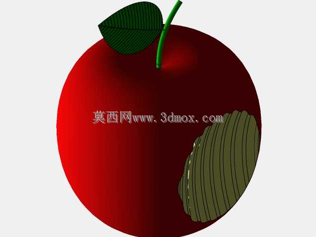 咬过的苹果。
