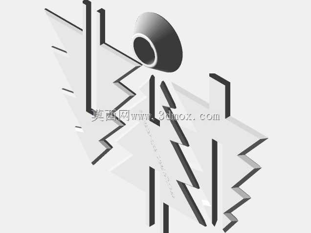 简单3D可打印松树