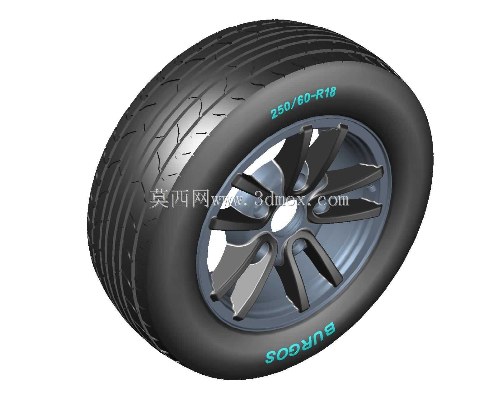 RIN(车轮、轮辋、rueda)18x8 05型CON CAUCHO(轮胎)