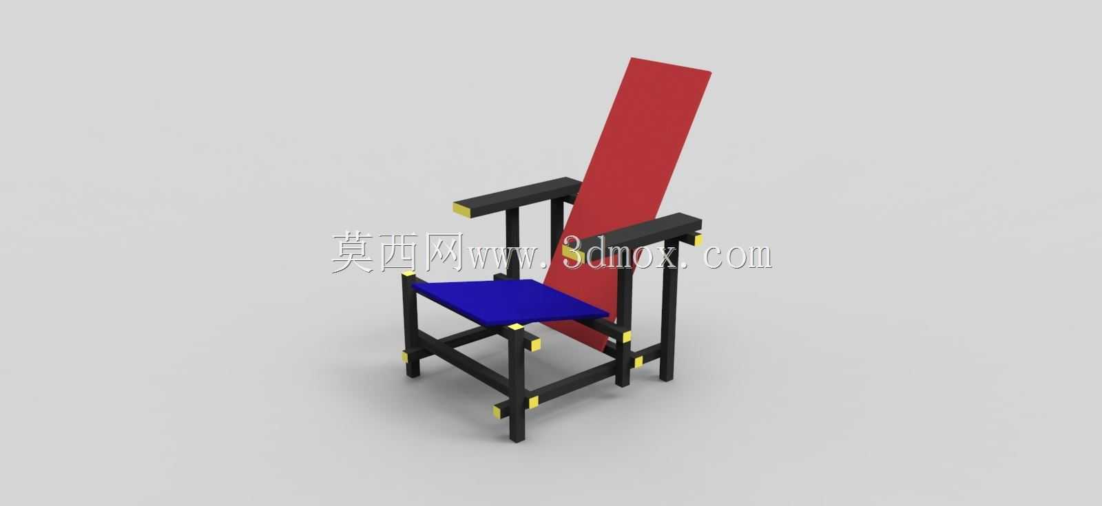 Gerrit Rietveld-红蓝椅子1918-1923