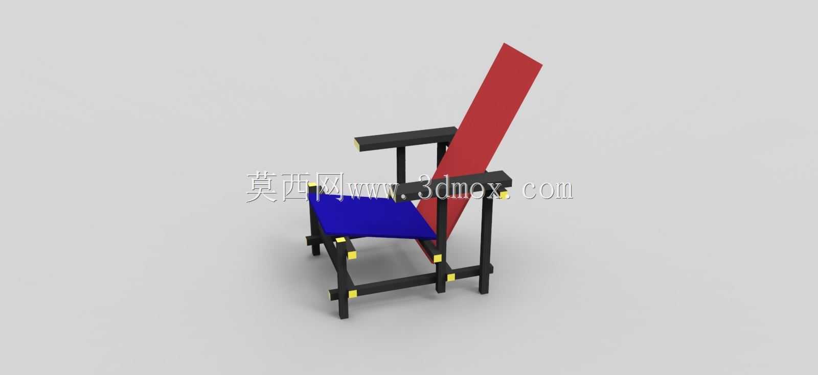 Gerrit Rietveld-红蓝椅子1918-1923