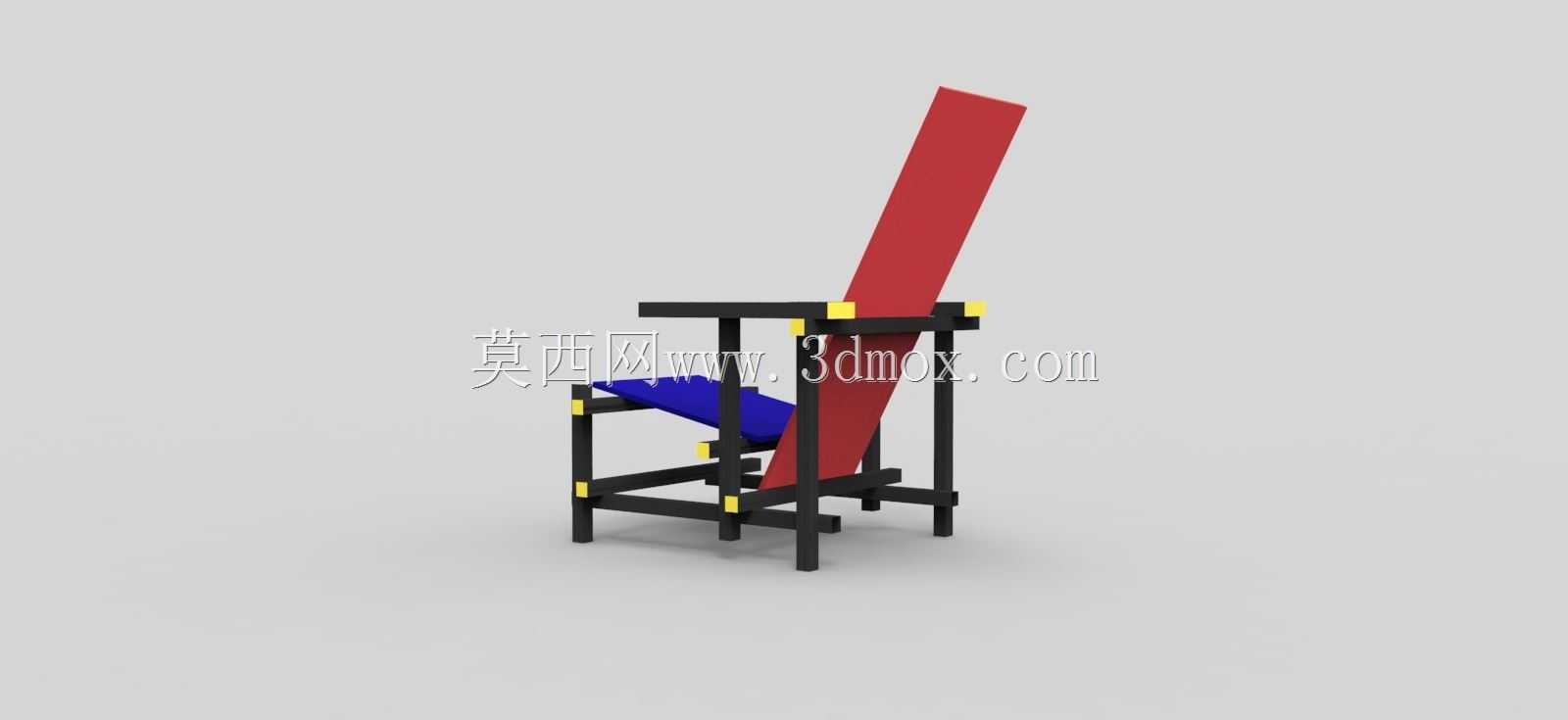 Gerrit Rietveld-红蓝椅子1918-1923
