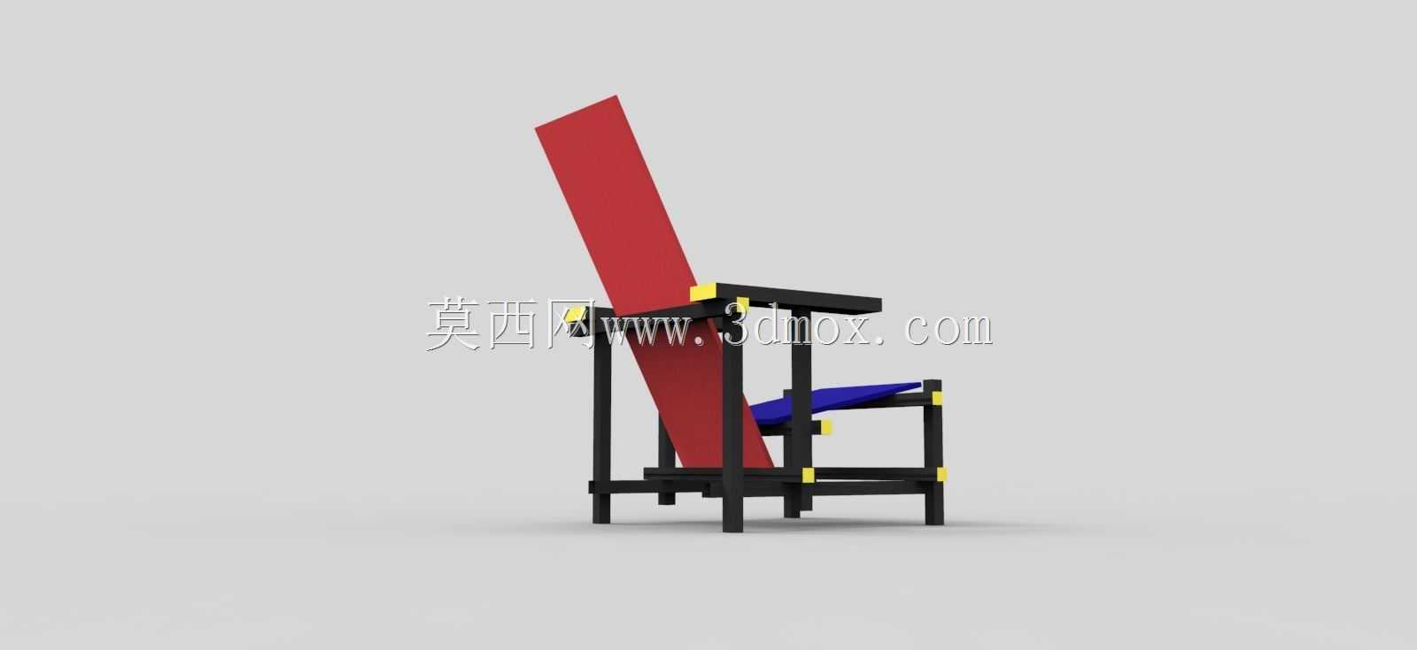 Gerrit Rietveld-红蓝椅子1918-1923