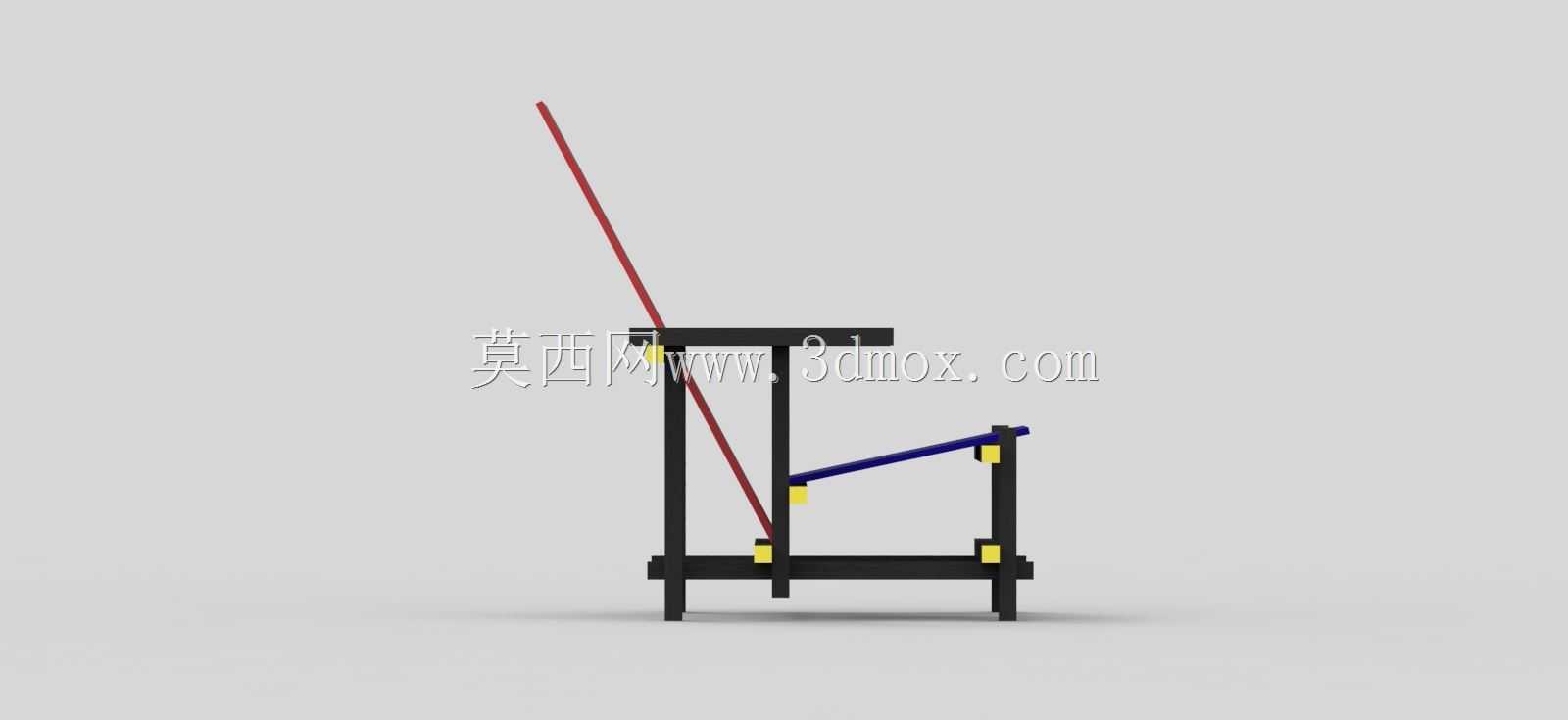 Gerrit Rietveld-红蓝椅子1918-1923