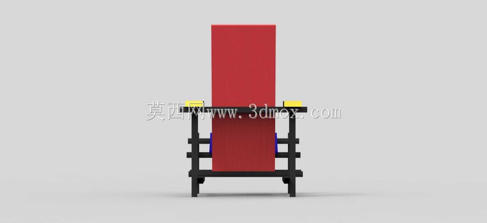 Gerrit Rietveld-红蓝椅子1918-1923